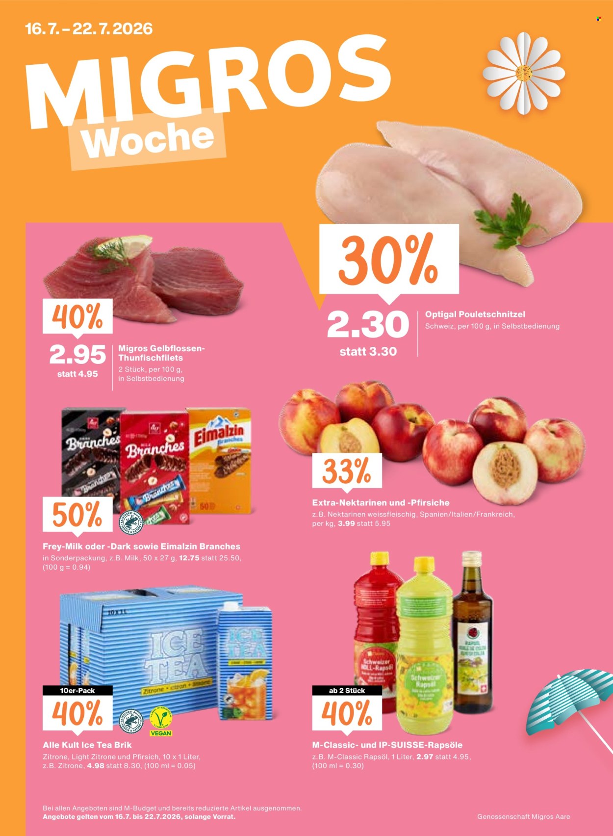 Catalogue Migros - 16.7.2026 - 22.7.2026. Page 1. Page 1