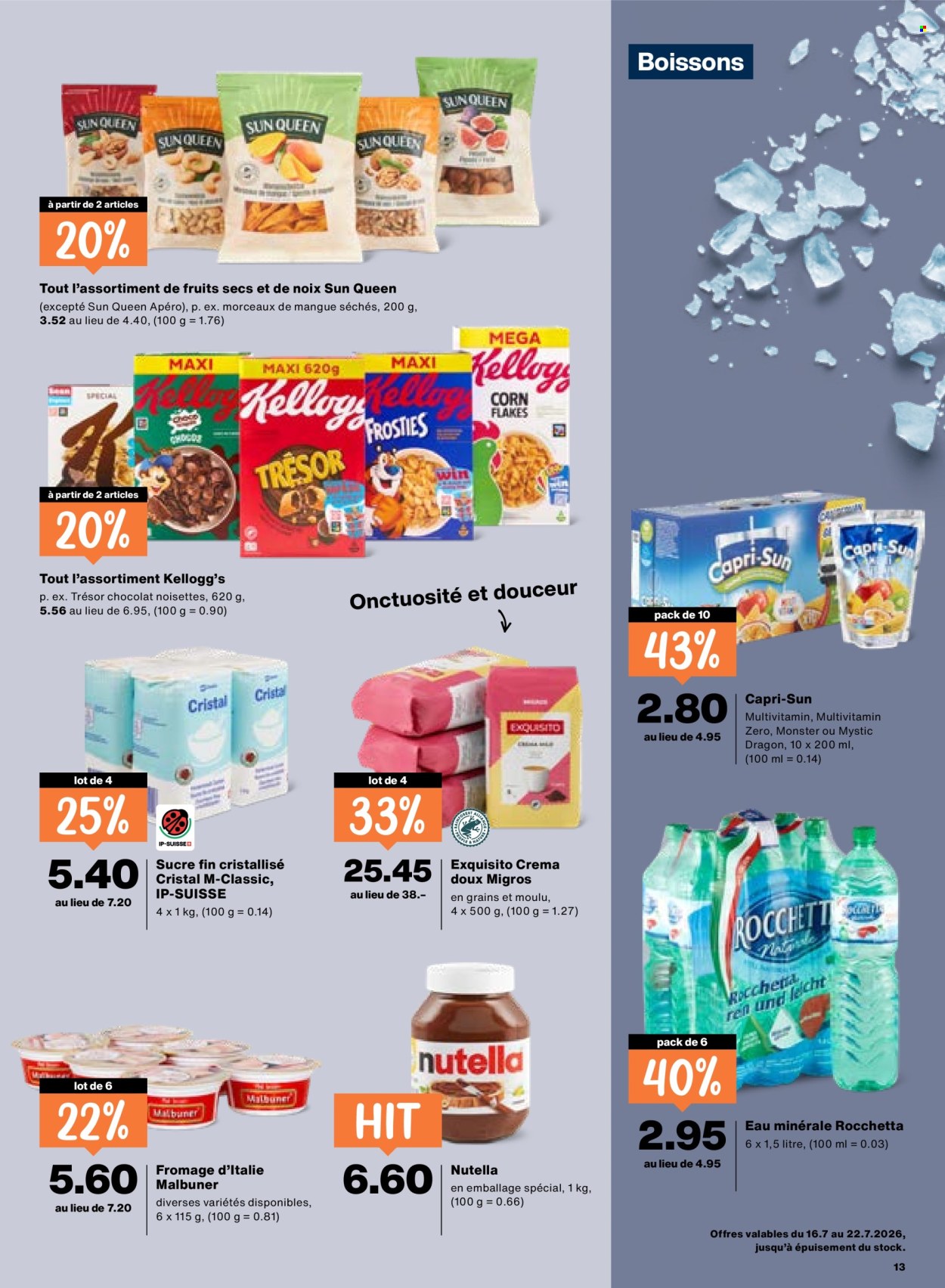 Catalogue Migros - 16.7.2026 - 22.7.2026. Page 13. Page 13