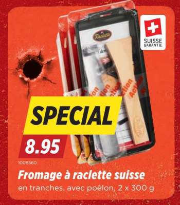 Fromage à raclette suisse