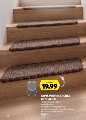 TAPIS POUR MARCHES D'ESCALIER