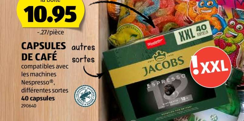 CAPSULES DE CAFÉ