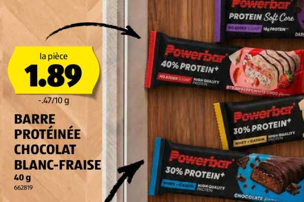 BARRE PROTÉINÉE CHOCOLAT BLANC-FRAISE