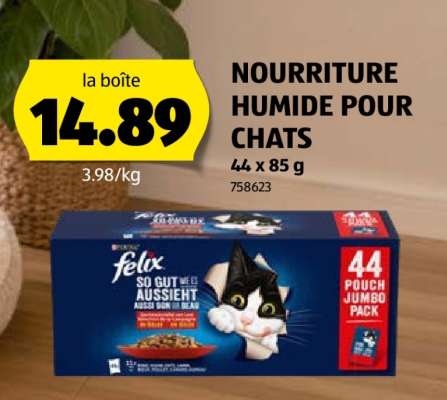 NOURRITURE HUMIDE POUR CHATS