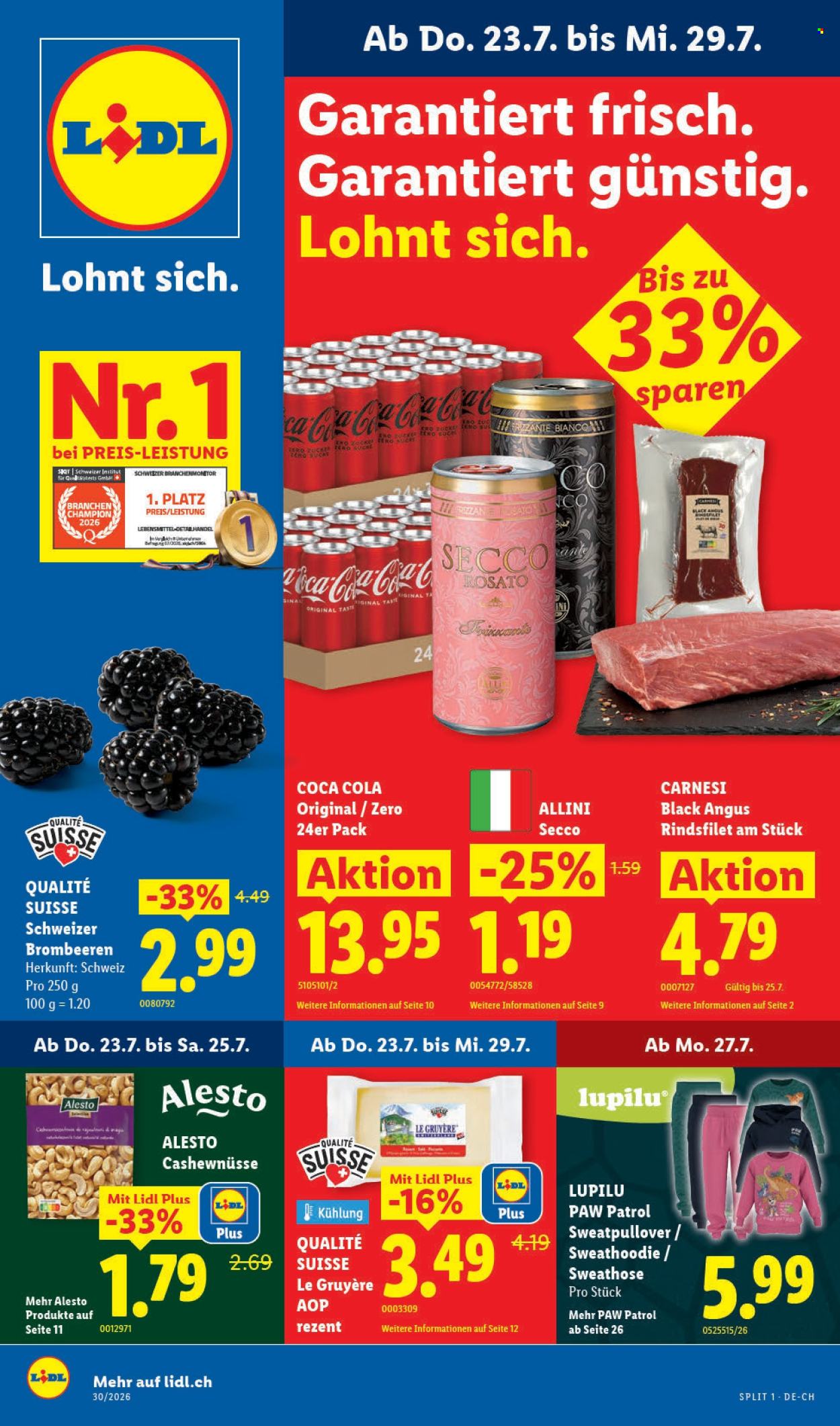 Catalogue Lidl - 23.7.2026 - 29.7.2026. Page 1. Page 1