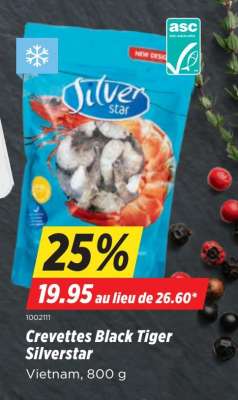 Crevettes Black Tiger Silverstar