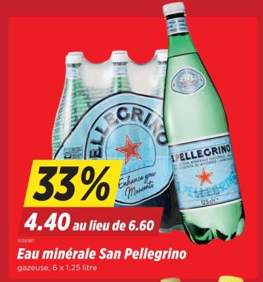 Eau minérale San Pellegrino