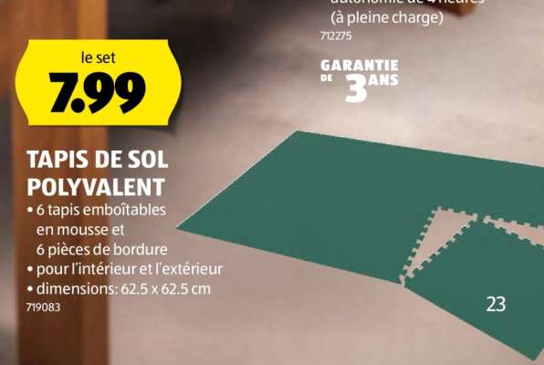 TAPIS DE SOL POLYVALENT