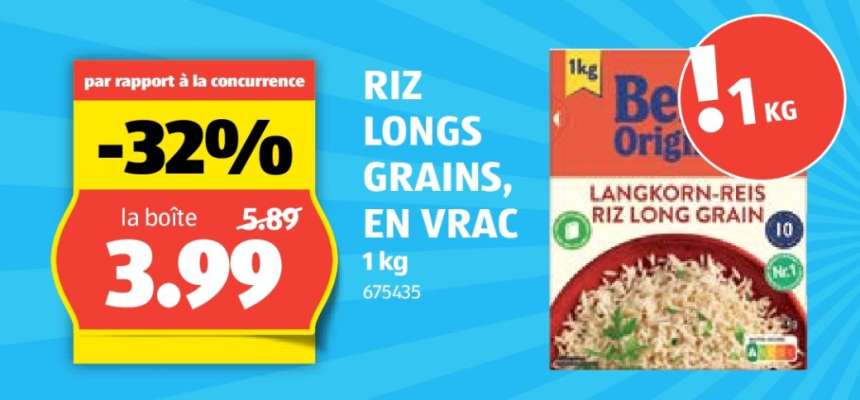 RIZ LONGS GRAINS, EN VRAC
