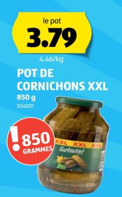 POT DE CORNICHONS XXL