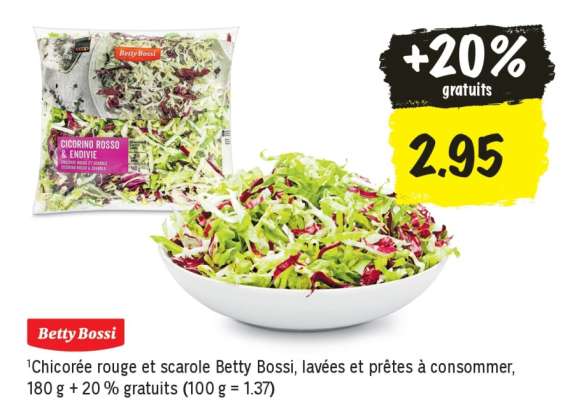 Chicorée rouge et scarole Betty Bossi