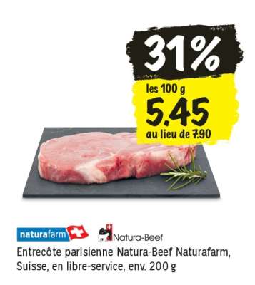Entrecôte parisienne Natura-Beef Naturafarm