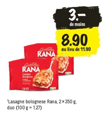 Lasagne bolognese Rana