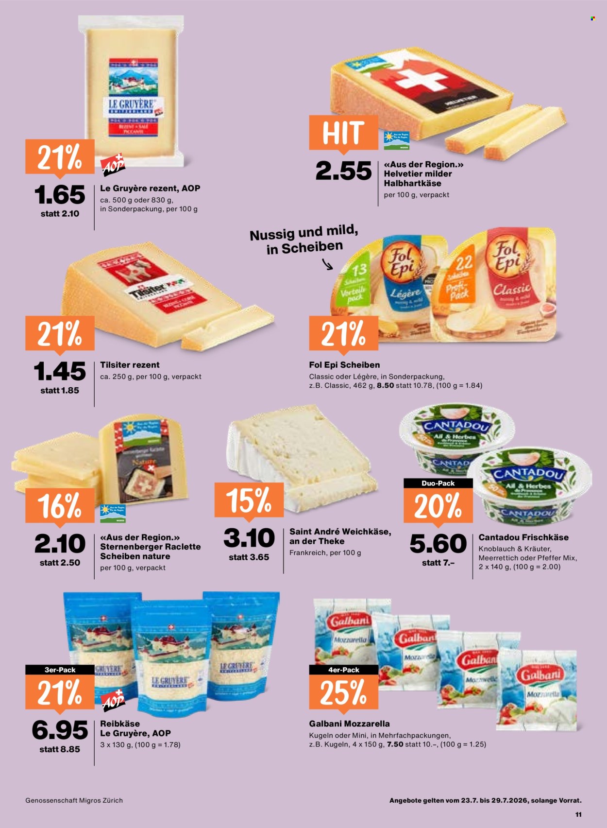 Catalogue Migros - 23.7.2026 - 29.7.2026. Page 11. Page 11