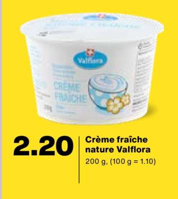 Crème fraîche Nature Valflora