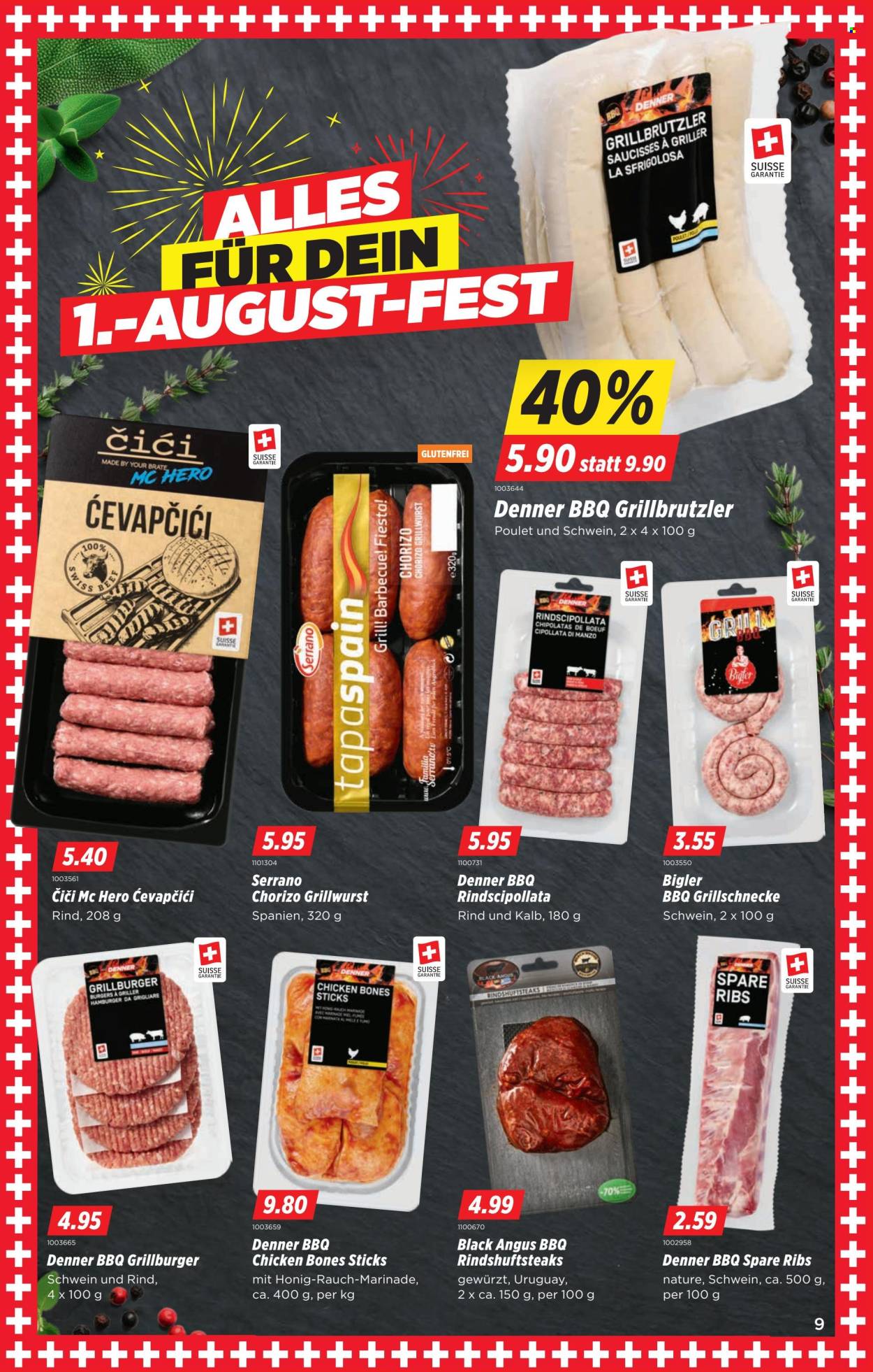 Catalogue Denner - 30.7.2026 - 5.8.2026. Page 9. Page 9