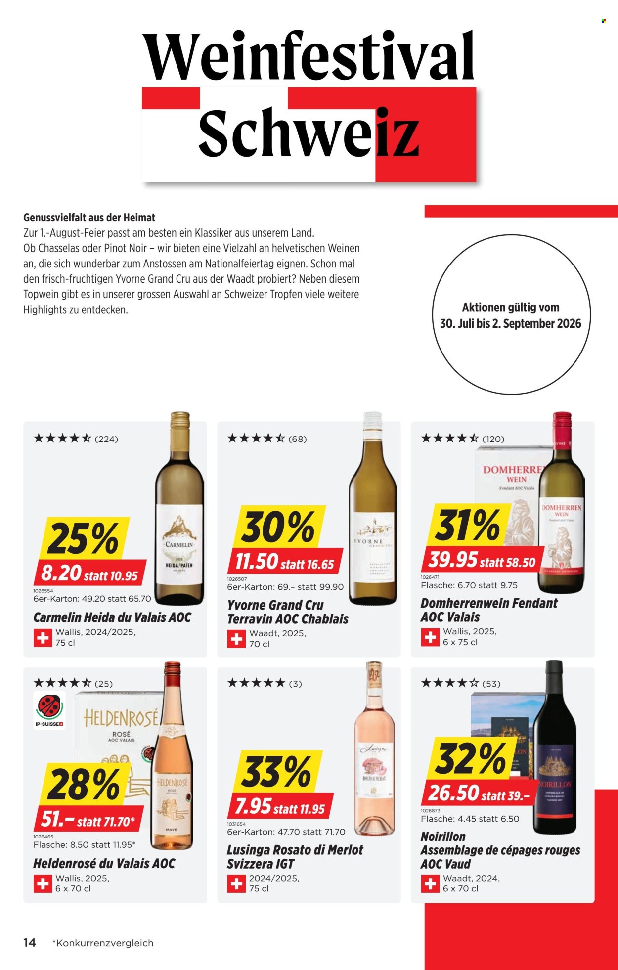 Catalogue Denner - 30.7.2026 - 5.8.2026. Page 14. Page 14