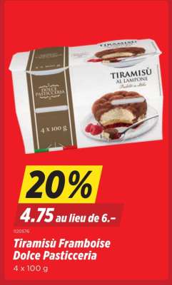 Tiramisù Framboise Dolce Pasticceria