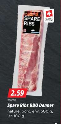 Spare Ribs BBQ Denner