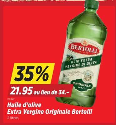 Huile d’olive Extra Vergine Originale Bertolli