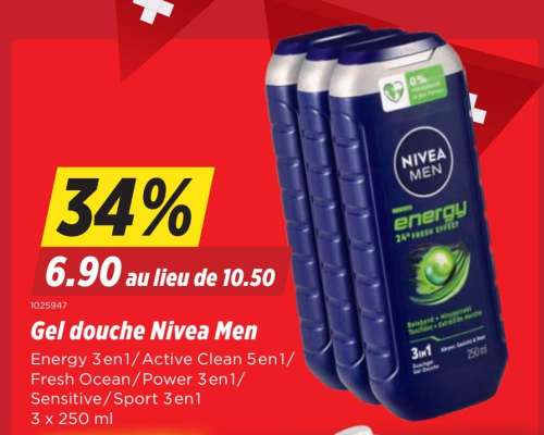 Gel douche Nivea Men
