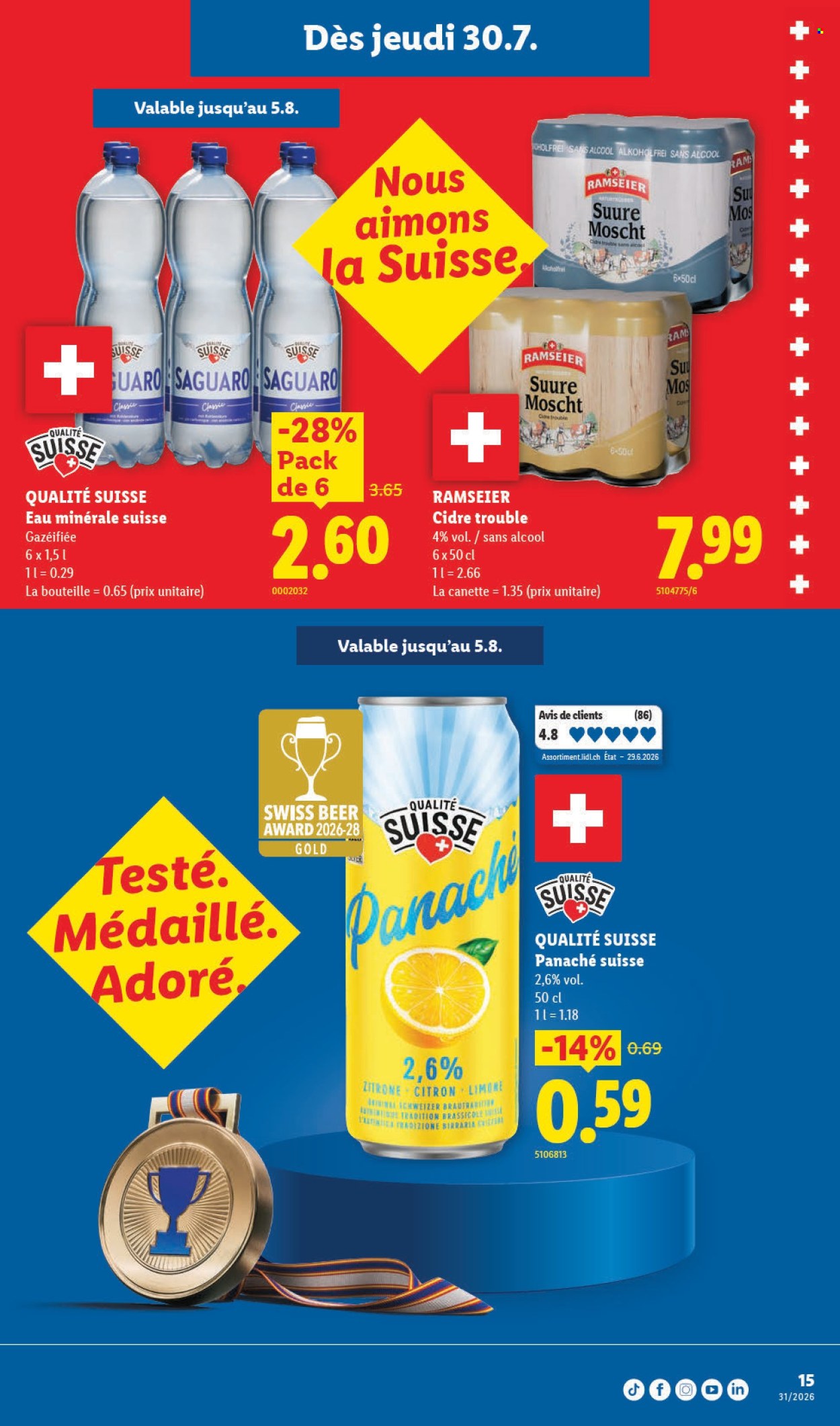 Catalogue Lidl - 30.7.2026 - 5.8.2026. Page 15. Page 15