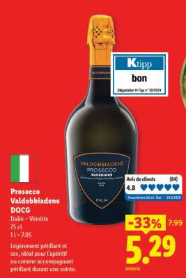 Prosecco Valdobbiadene DOCG