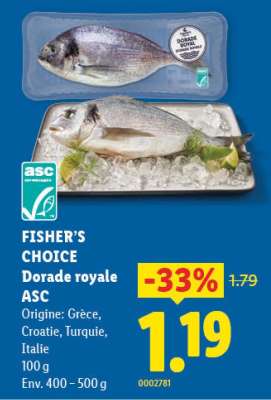 FISHER’S CHOICE Dorade royale ASC