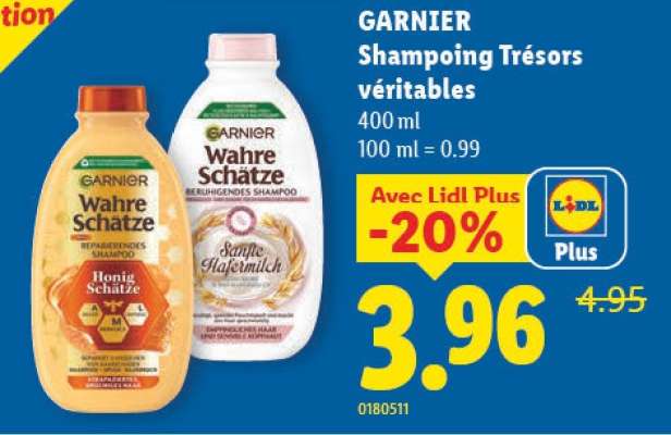 GARNIER Shampoing Trésors véritables