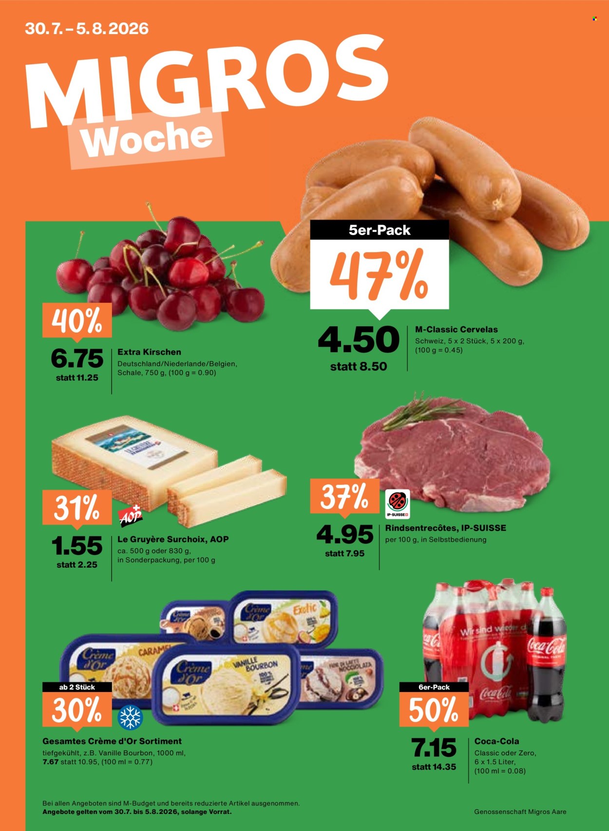 Catalogue Migros - 30.7.2026 - 5.8.2026. Page 1. Page 1
