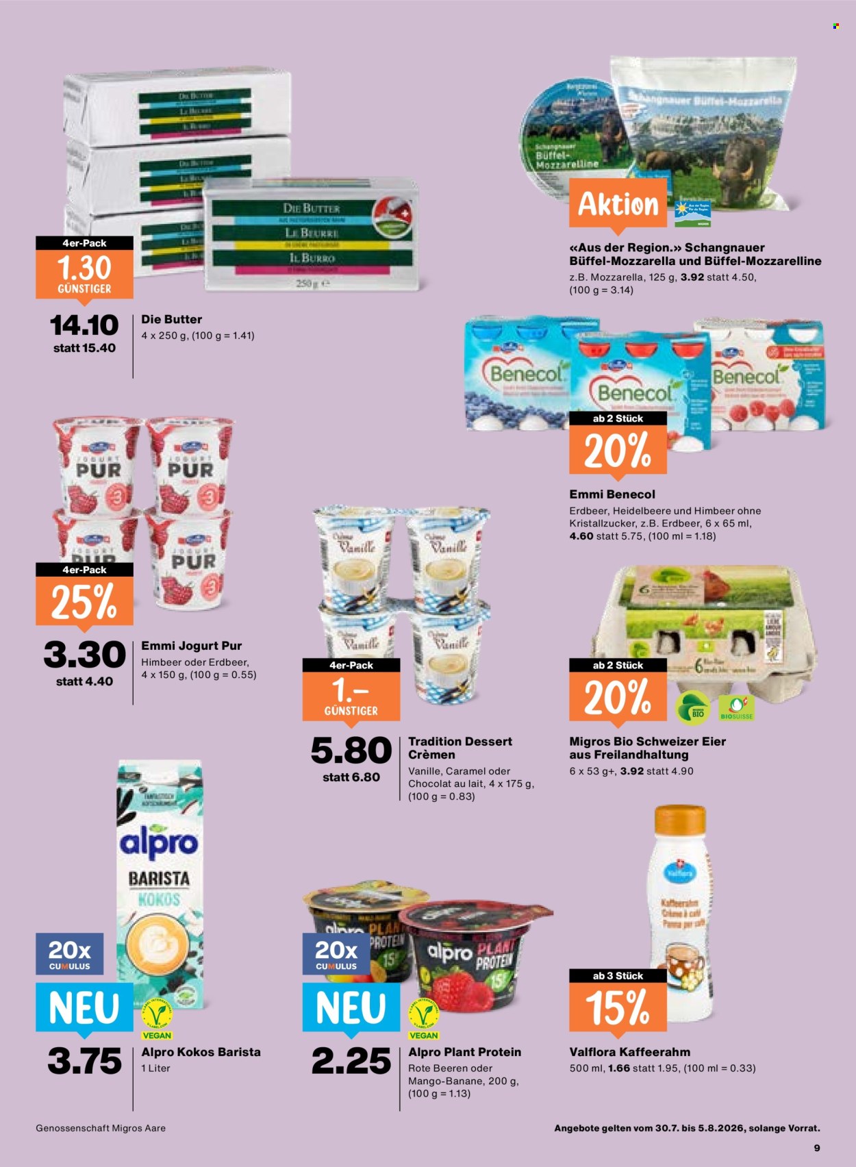 Catalogue Migros - 30.7.2026 - 5.8.2026. Page 9. Page 9