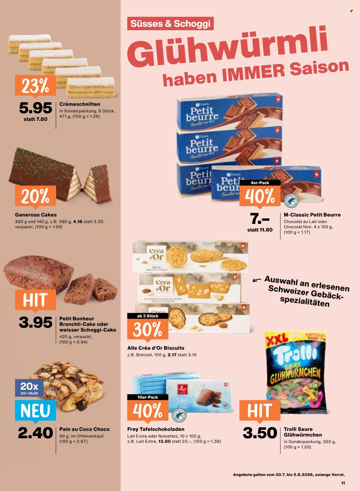 Catalogue Migros - 30.7.2026 - 5.8.2026. Page 11. Page 11