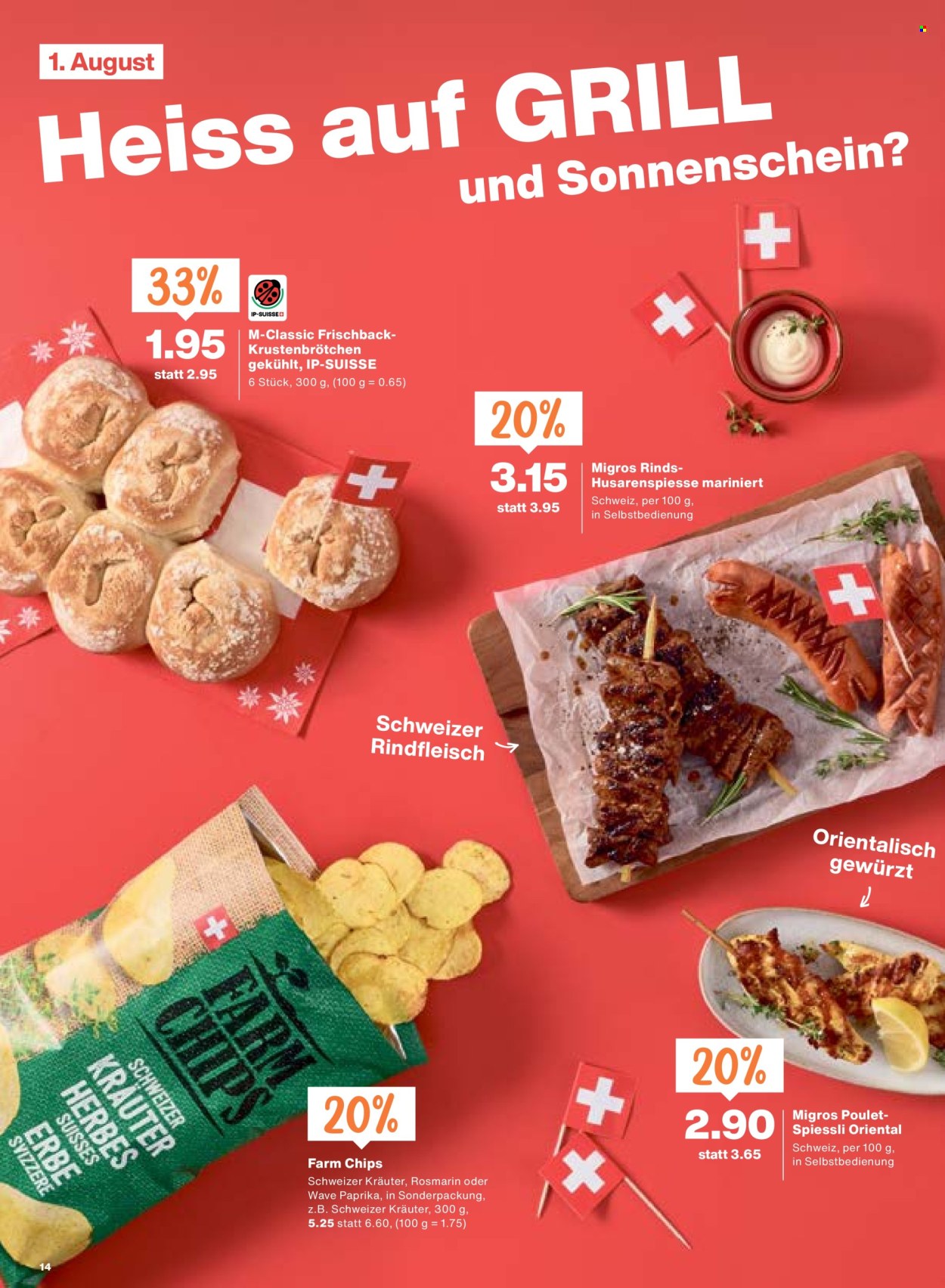 Catalogue Migros - 30.7.2026 - 5.8.2026. Page 14. Page 14
