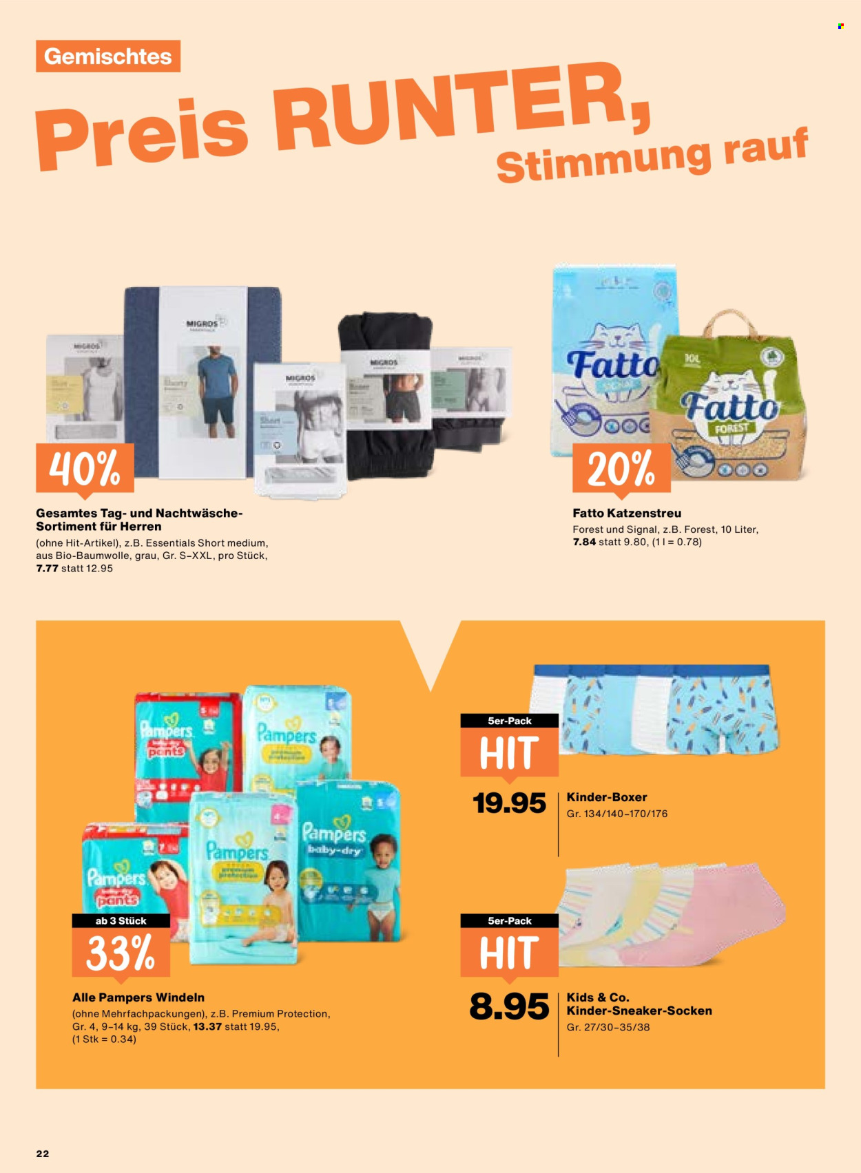 Catalogue Migros - 30.7.2026 - 5.8.2026. Page 22. Page 22