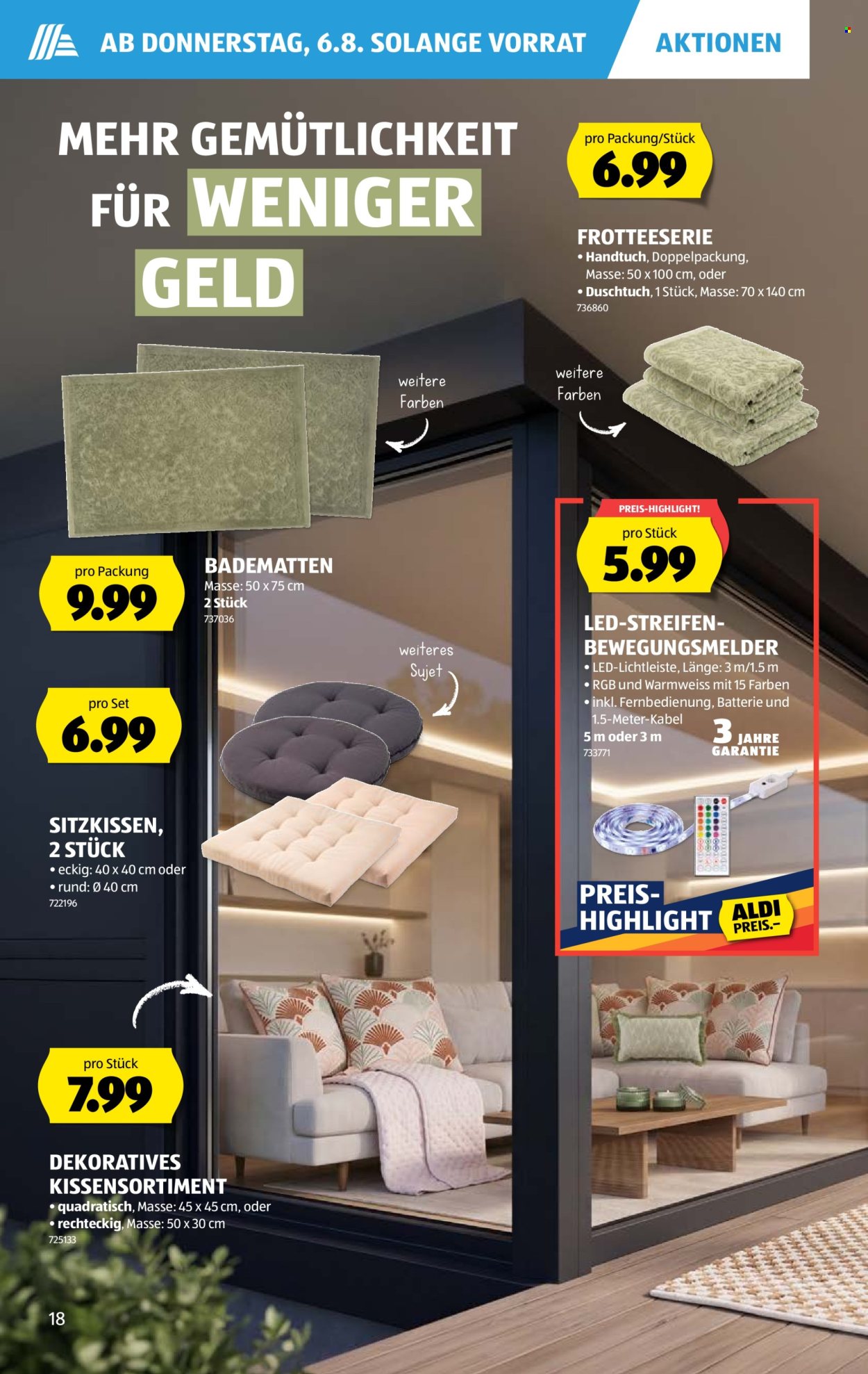 Catalogue Aldi - 6.8.2026 - 12.8.2026. Page 18. Page 18
