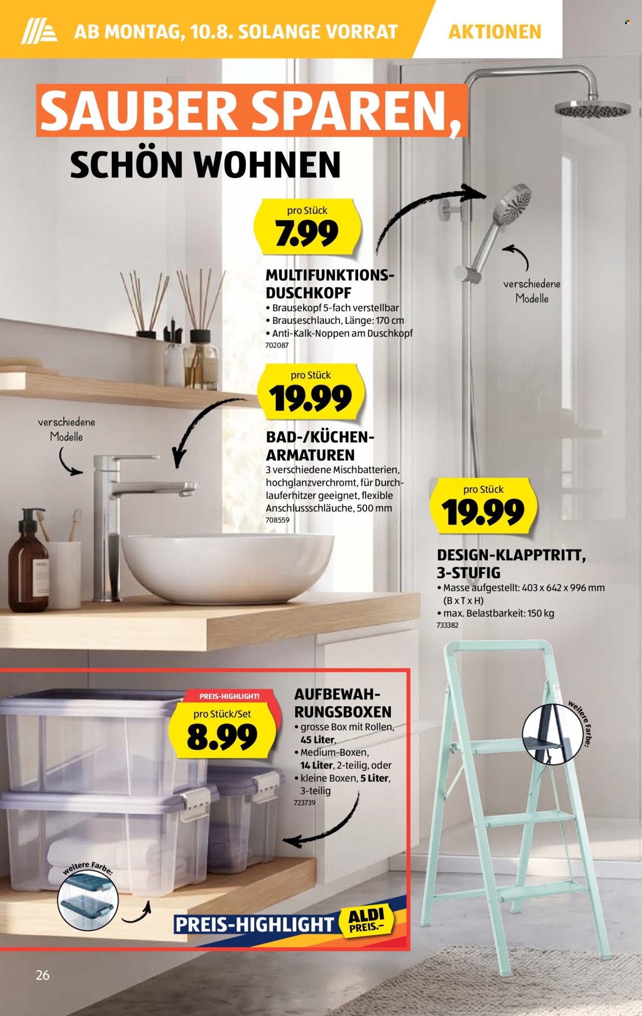 Catalogue Aldi - 6.8.2026 - 12.8.2026. Page 26. Page 26