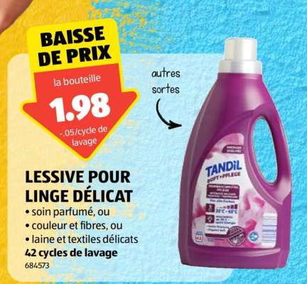 LESSIVE POUR LINGE DÉLICAT