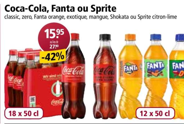 Coca-Cola, Fanta ou Sprite