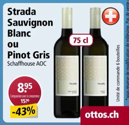 Strada Sauvignon Blanc ou Pinot Gris