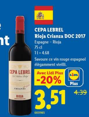 CEPA LEBREL Rioja Crianza DOC 2017