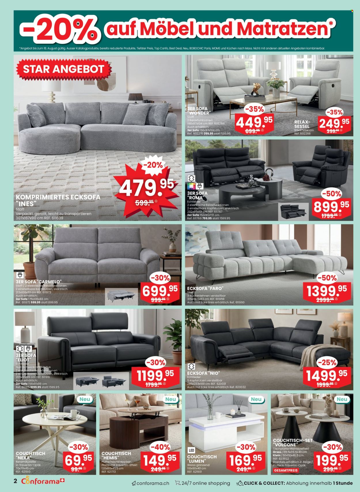Catalogue Conforama - 5.8.2026 - 25.8.2026. Page 2. Page 2