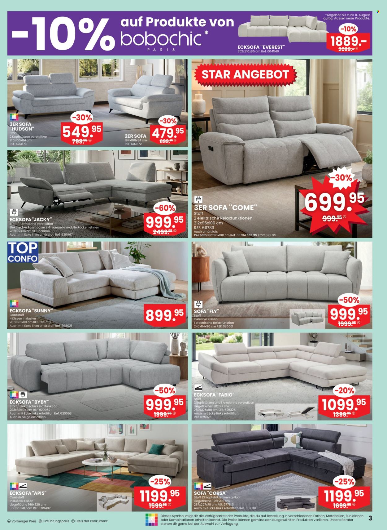 Catalogue Conforama - 5.8.2026 - 25.8.2026. Page 3. Page 3