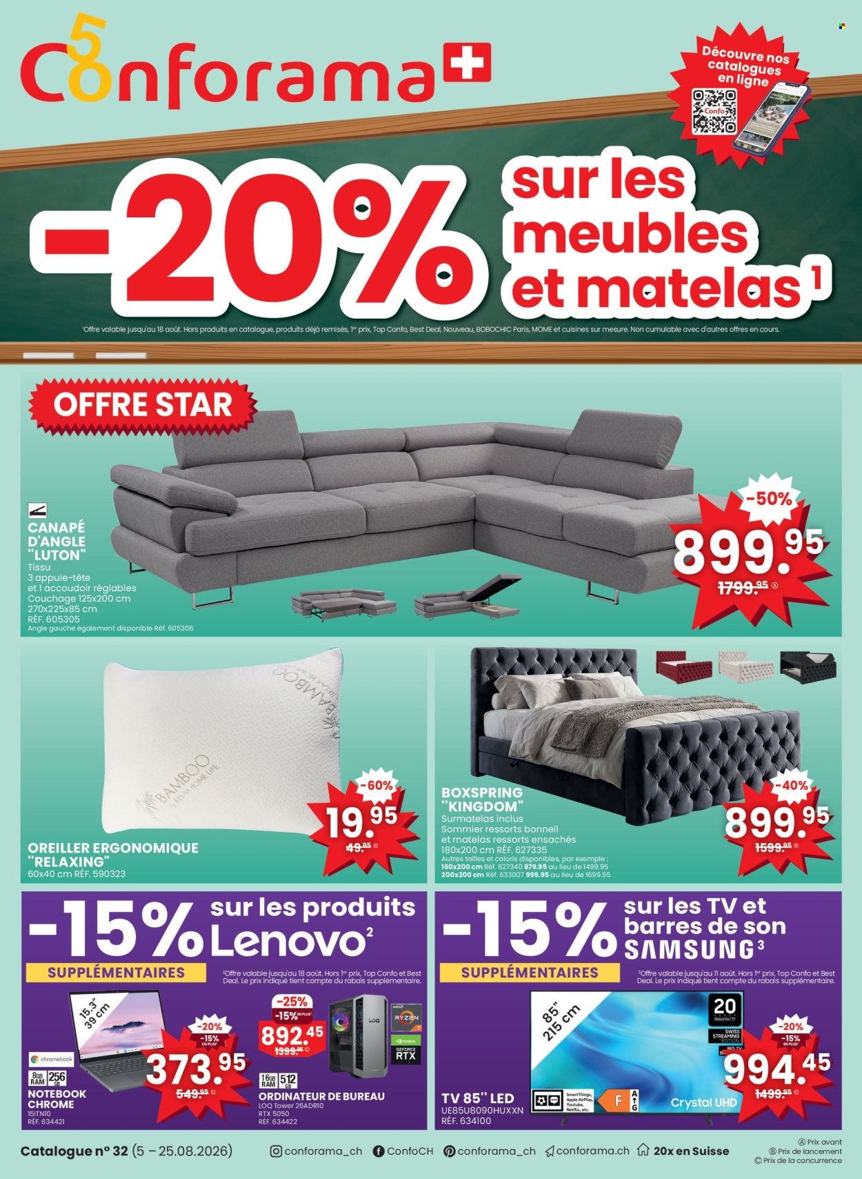 Catalogue Conforama - 5.8.2026 - 25.8.2026. Page 1. Page 1