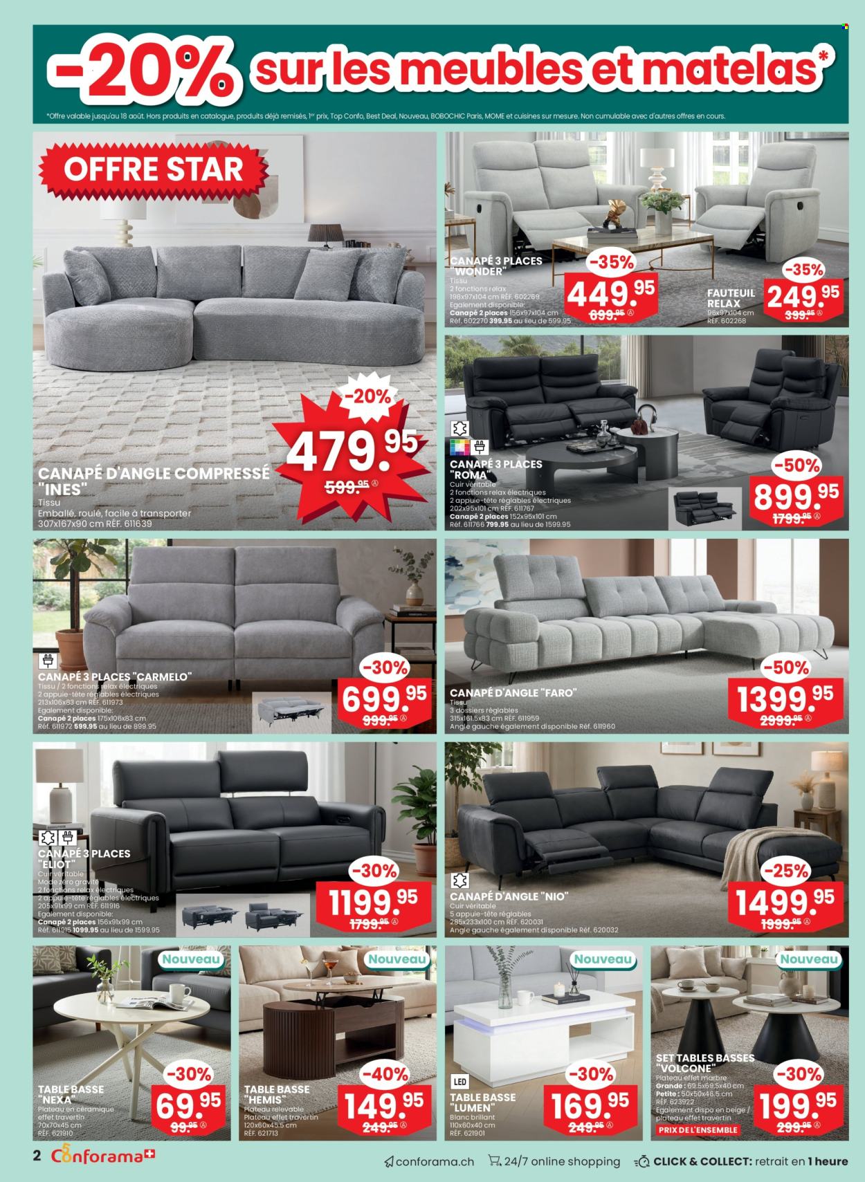 Catalogue Conforama - 5.8.2026 - 25.8.2026. Page 2. Page 2