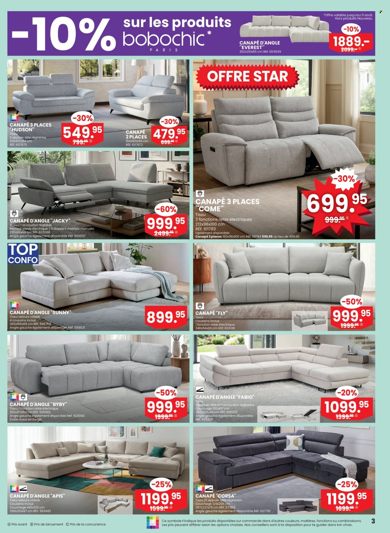 Catalogue Conforama - 5.8.2026 - 25.8.2026. Page 3. Page 3