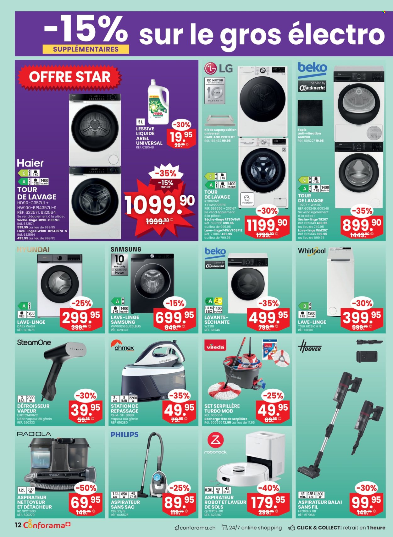 Catalogue Conforama - 5.8.2026 - 25.8.2026. Page 12. Page 12