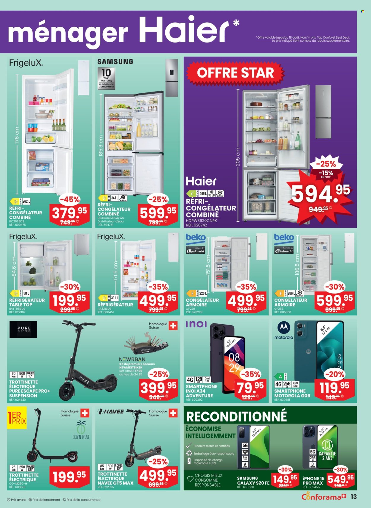 Catalogue Conforama - 5.8.2026 - 25.8.2026. Page 13. Page 13