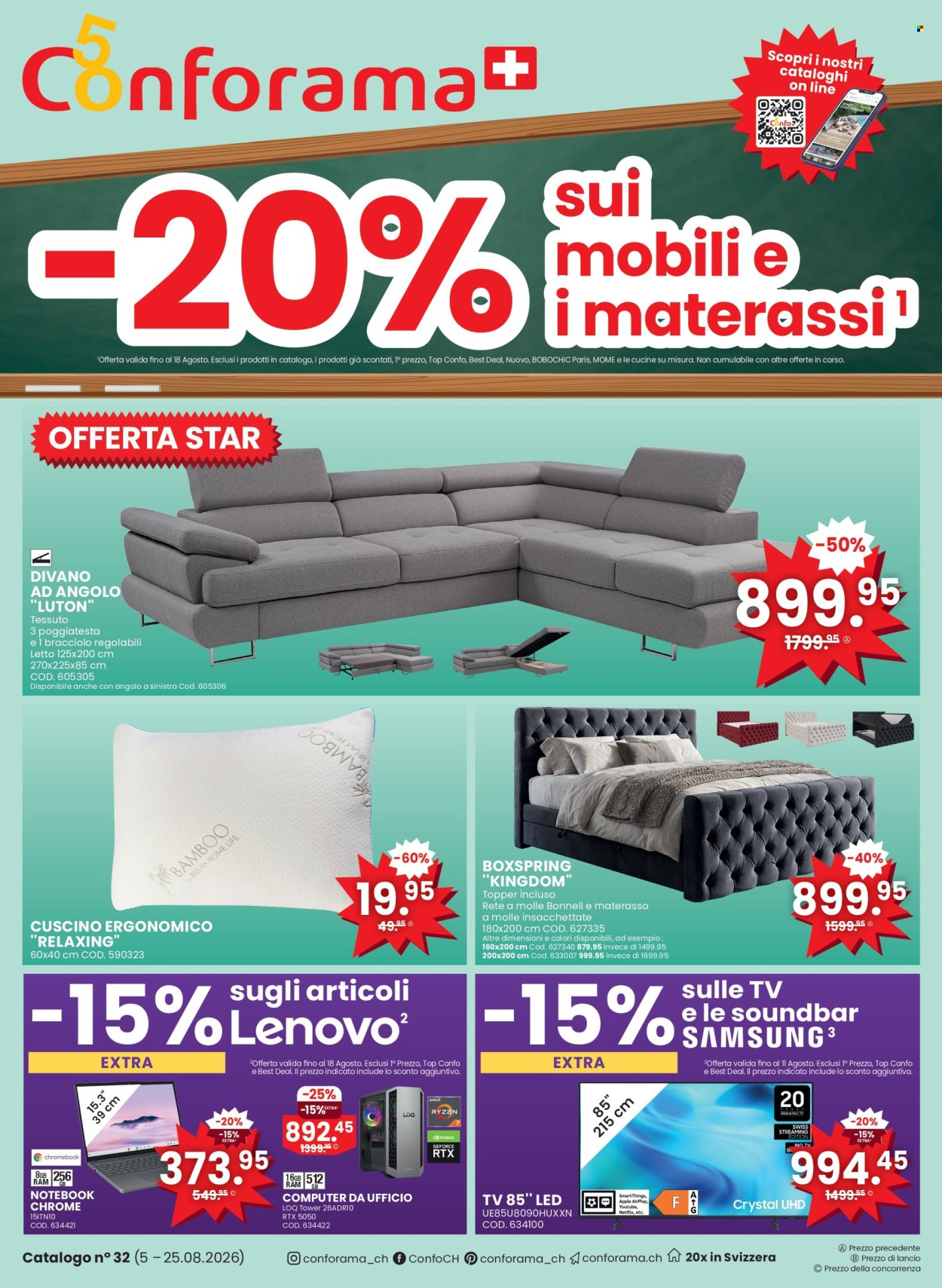 Catalogue Conforama - 5.8.2026 - 25.8.2026. Page 1. Page 1