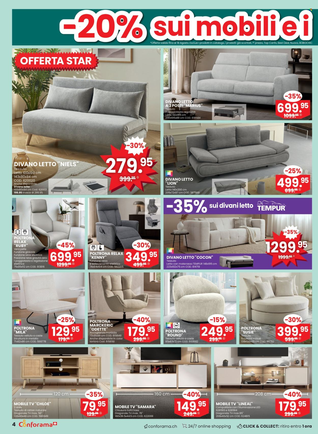 Catalogue Conforama - 5.8.2026 - 25.8.2026. Page 4. Page 4