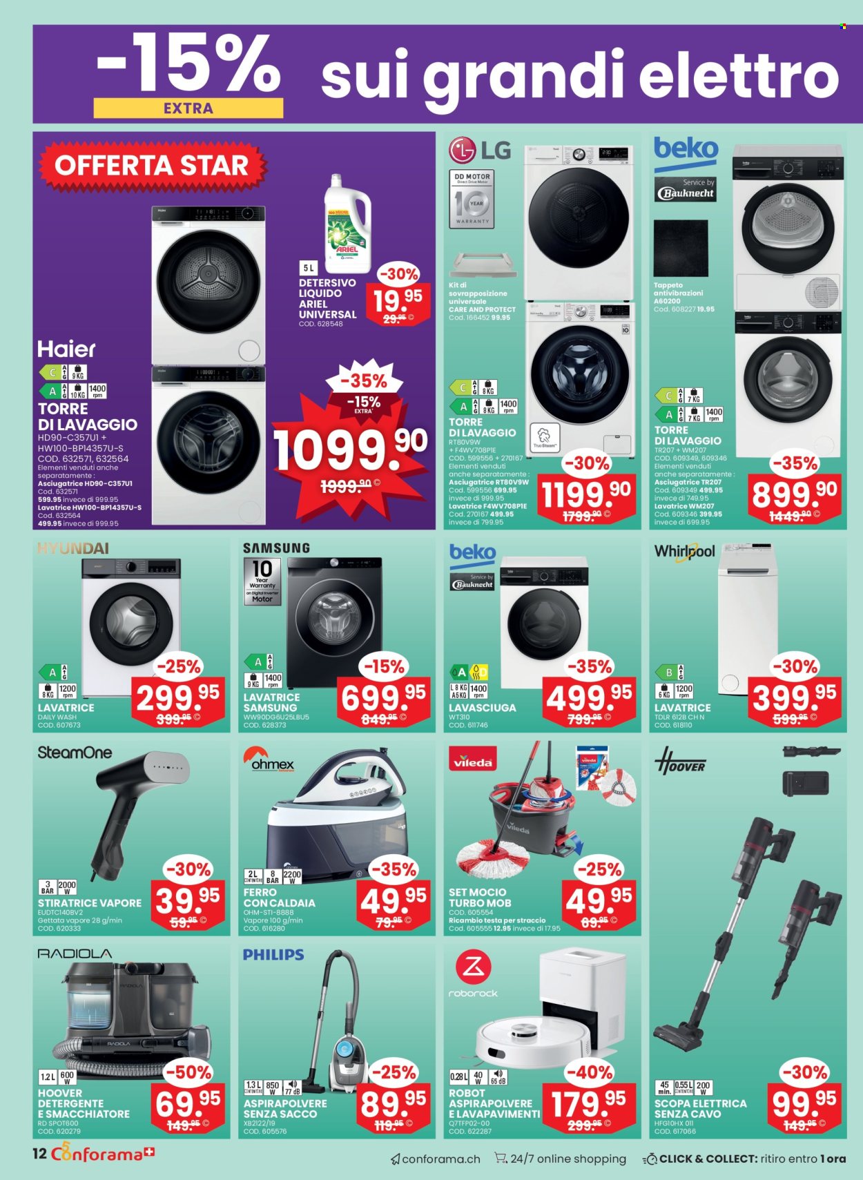 Catalogue Conforama - 5.8.2026 - 25.8.2026. Page 12. Page 12