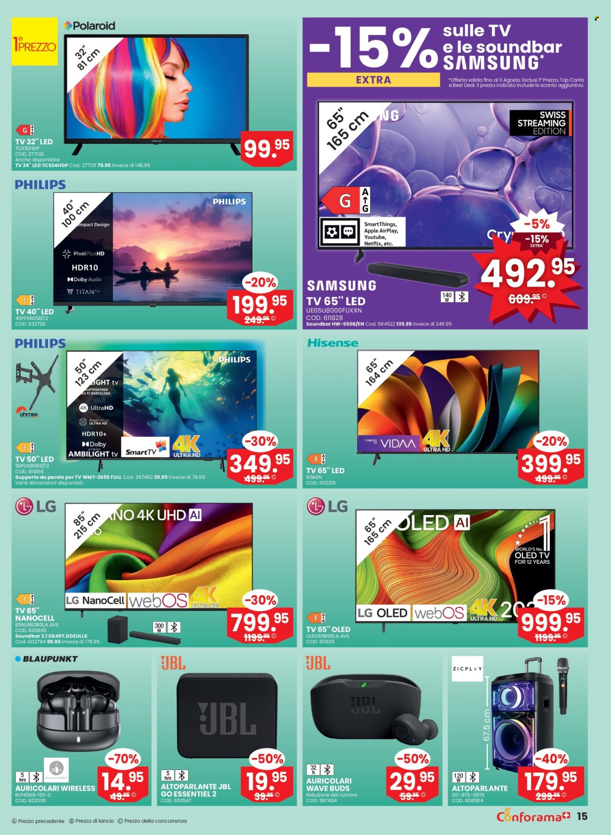 Catalogue Conforama - 5.8.2026 - 25.8.2026. Page 15. Page 15